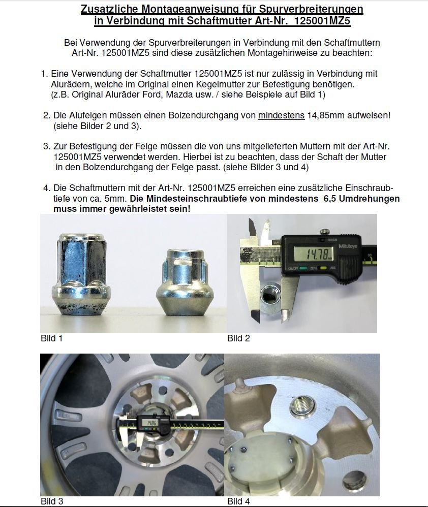 H&R Spurverbreiterung Trak+ DRS Serie für Ford Focus IV Typ DEH (Schrägheck) 